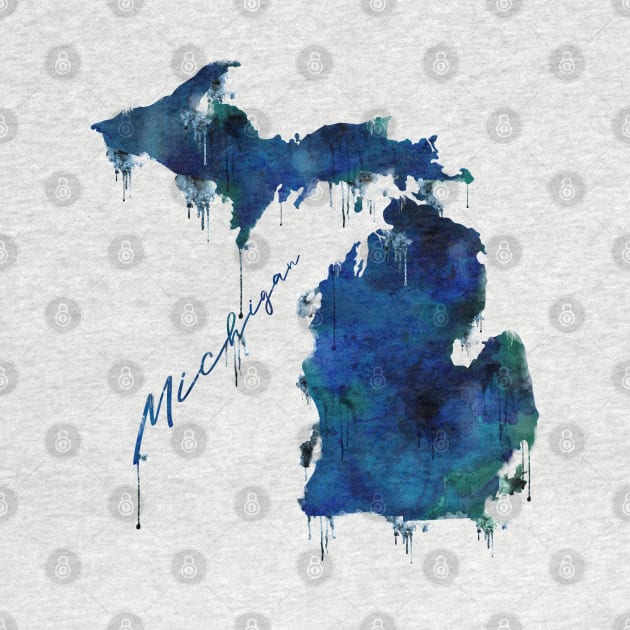 Michigan - Wet Paint by Gringoface